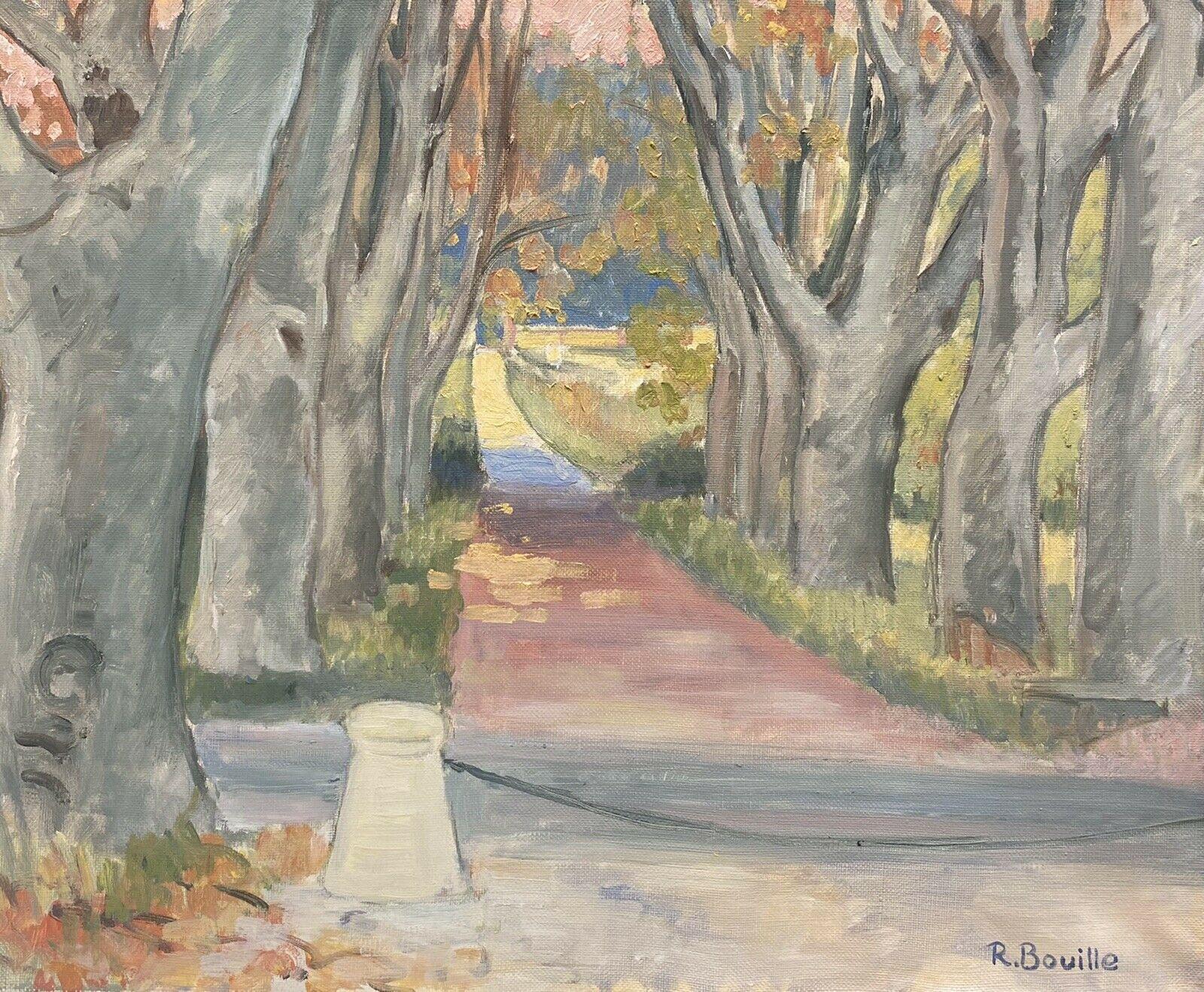 ROBERT BOUILLE (1926-2021) SIGNED FRENCH IMPRESSIONIST OIL - AVENUE OF TREES