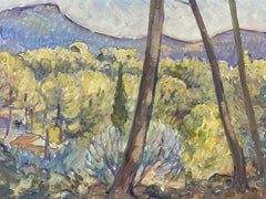 Robert Bouille Signed French Impressionist Provence Landscape Oil Painting