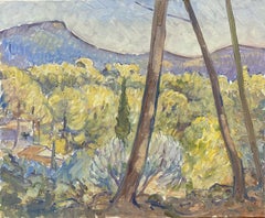 ROBERT BOUILLE (1926-2021) SIGNED FRENCH IMPRESSIONIST OIL - PROVENCAL MONTAGNE
