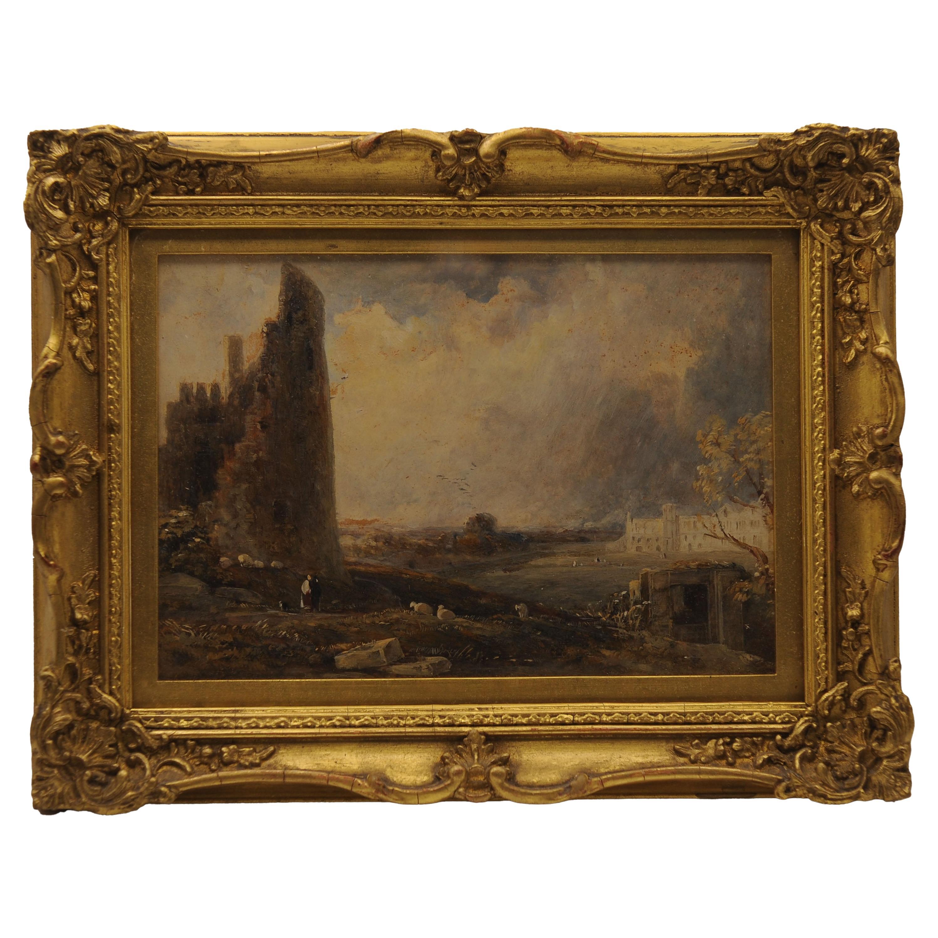 Robert Brandard (1805–1862) Devon Landscape Oil On Board Sotheby's For Sale