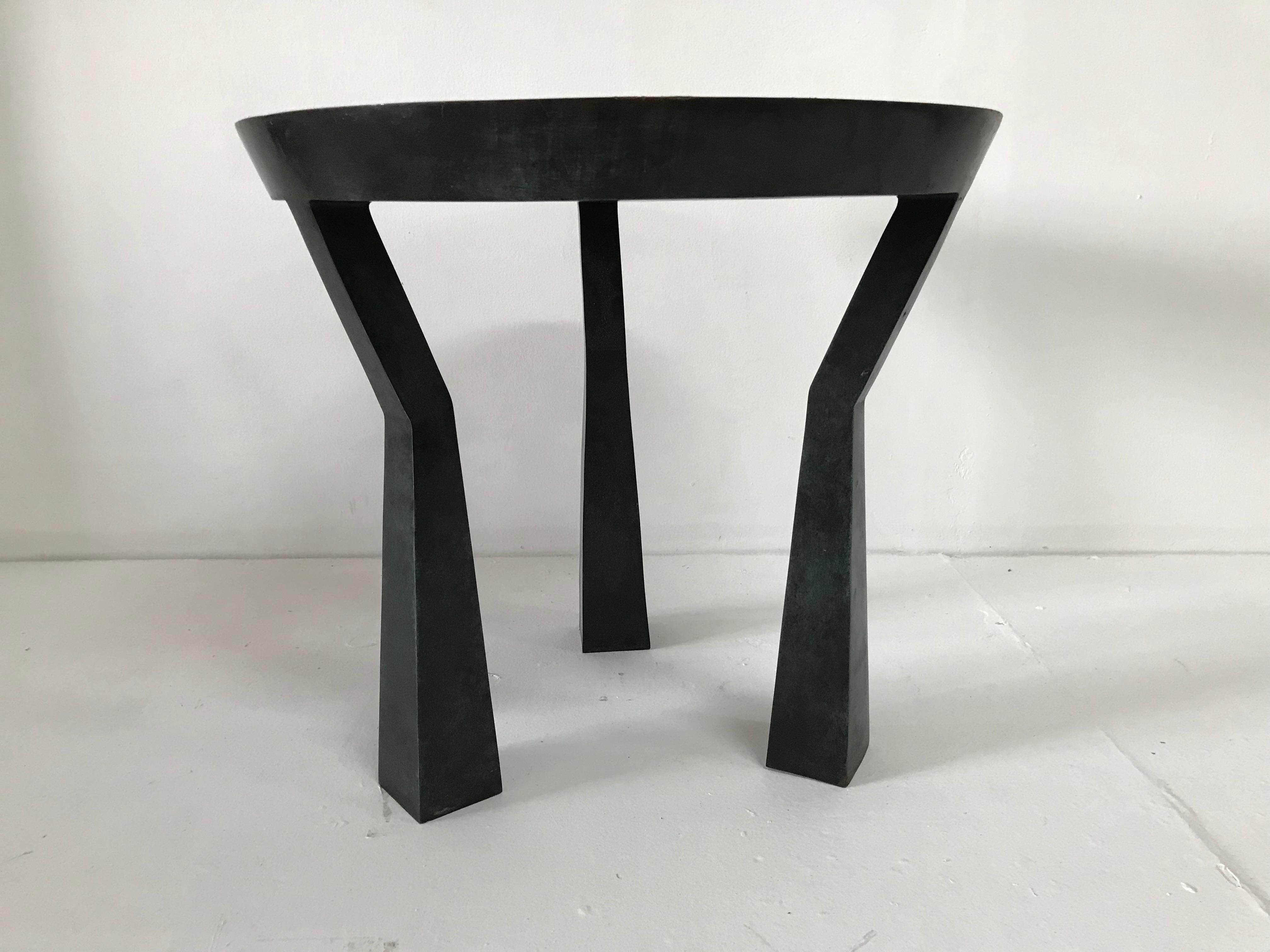 American Robert Bray and Michael Schaible Tripod Side Table