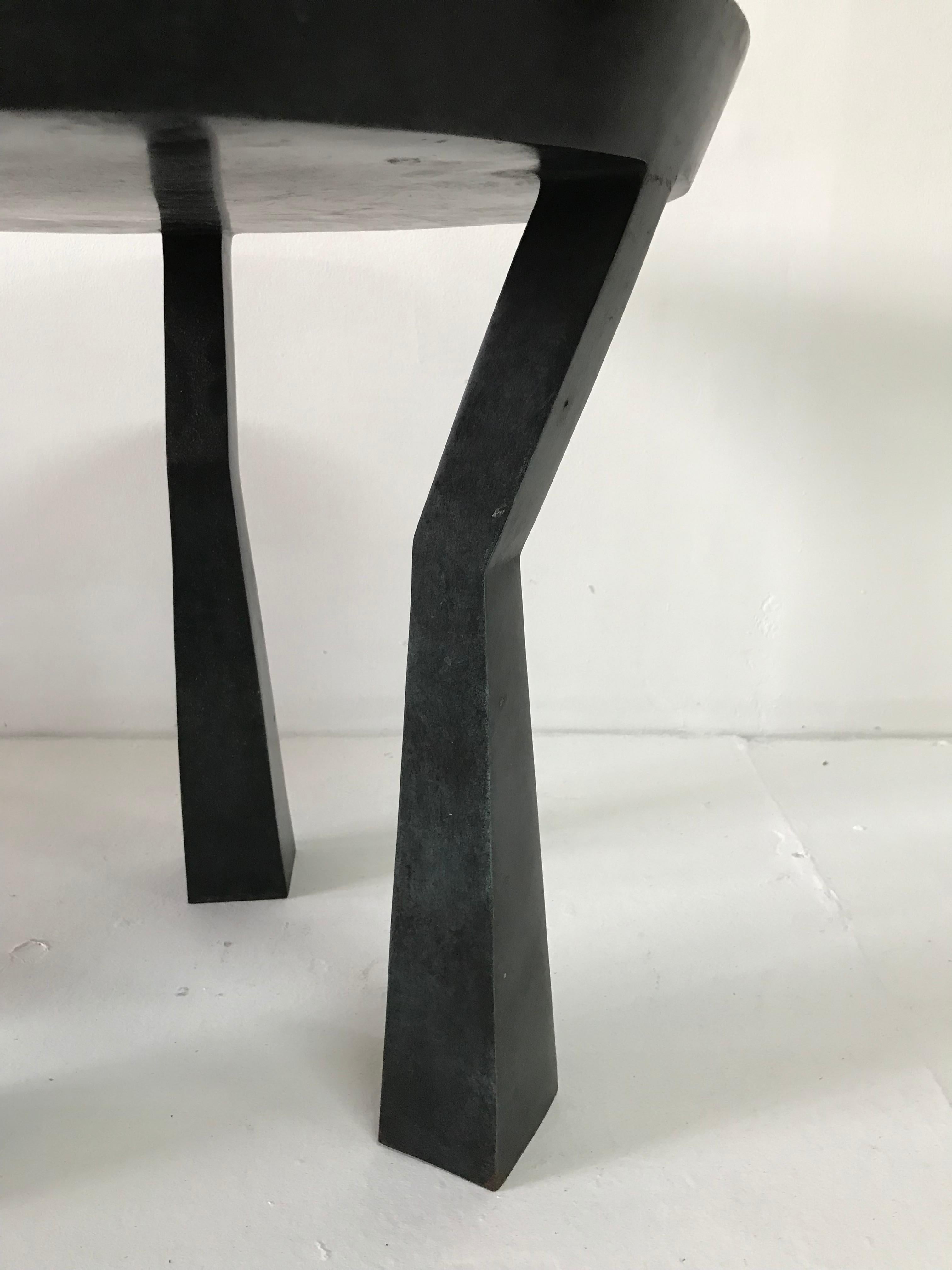Robert Bray and Michael Schaible Tripod Side Table In Good Condition In East Hampton, NY