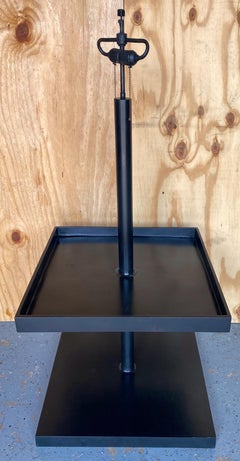 Bray & Schaible, Companion Pair Modernist/Minimalist Bronze Floor Lamps