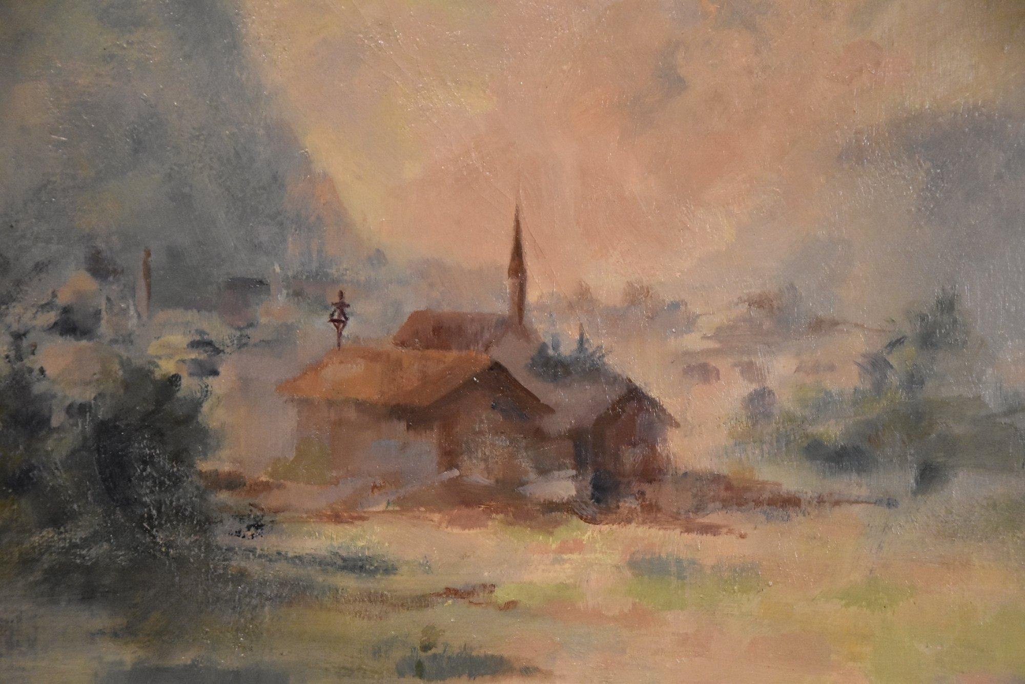 Pittura a olio di Robert Bruce Church 