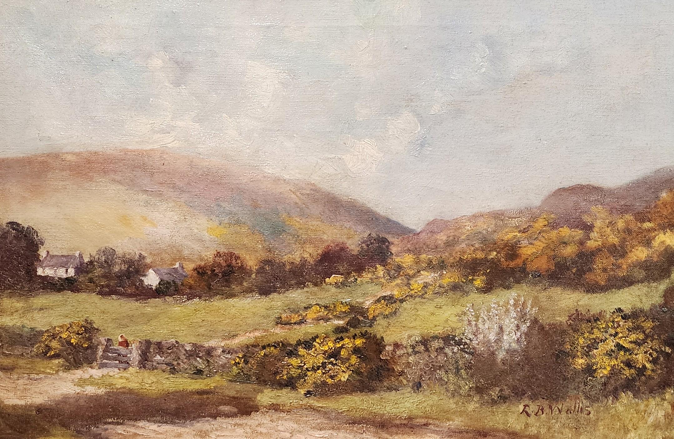 In West Cornwall, englische Country Side des 19. Jahrhunderts, England – Painting von Robert Bruce Wallis