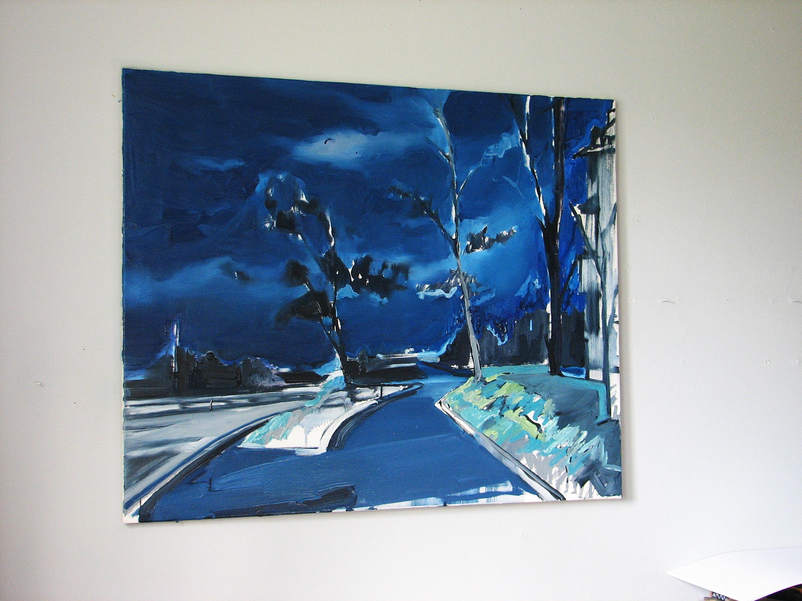 Sempre è qualsiasi tempesta - Pittura ad olio figurativa contemporanea espressiva, realismo - Painting Contemporaneo di Robert Bubel
