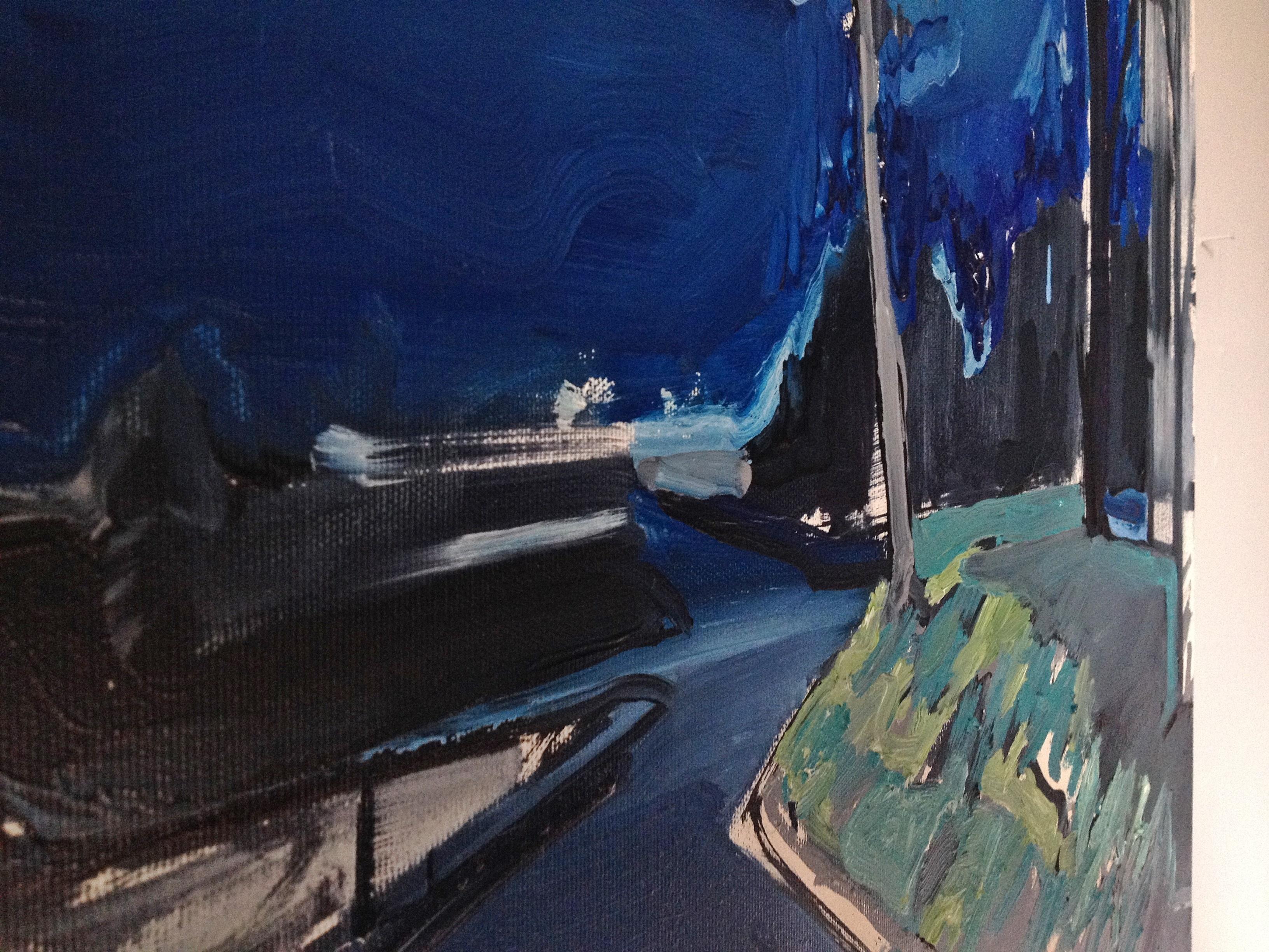 Always Is Any Storm - Expressive Contemporary Figurative Oil Painting, Realism im Angebot 2