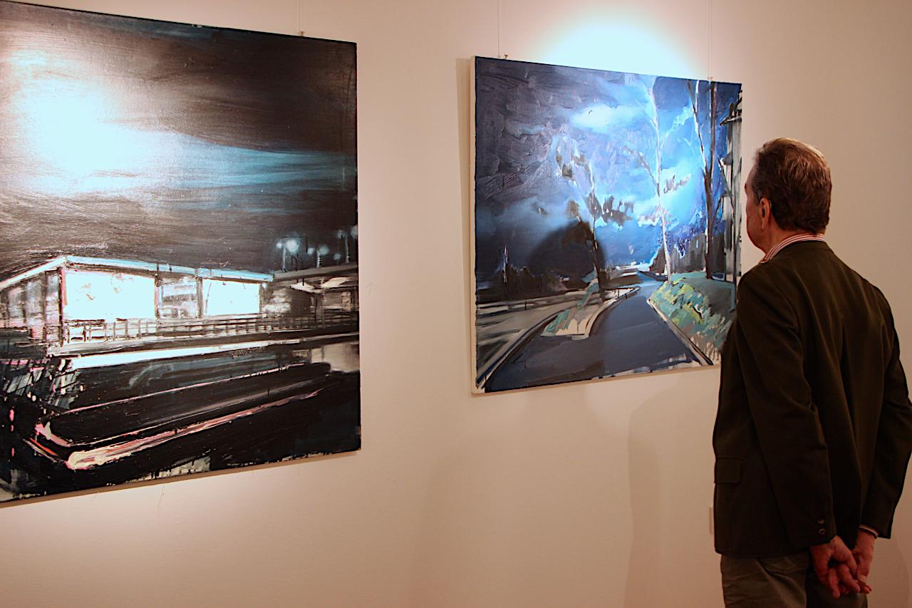 Sempre è qualsiasi tempesta - Pittura ad olio figurativa contemporanea espressiva, realismo in vendita 1