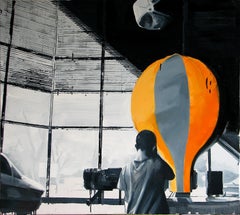 Before Flight - Expressive Contemporary Oil Painting, Realism, Black And White