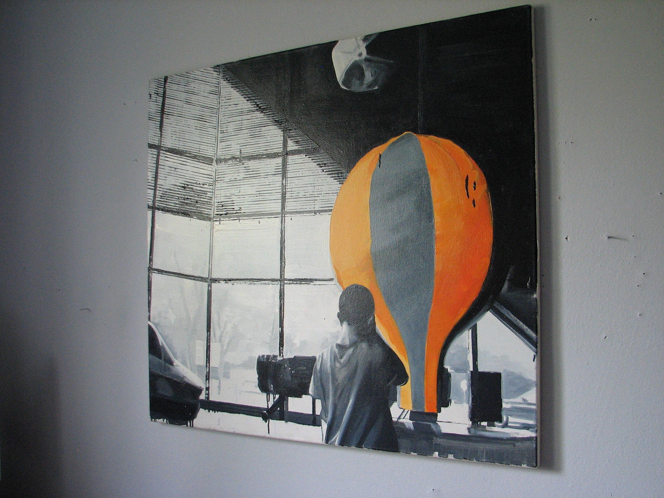 Antes del Vuelo - Pintura al Óleo Contemporánea Expresiva, Realismo - Painting Contemporáneo de Robert Bubel