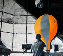 Avant le vol - Peinture à l'huile contemporaine expressive, réalisme