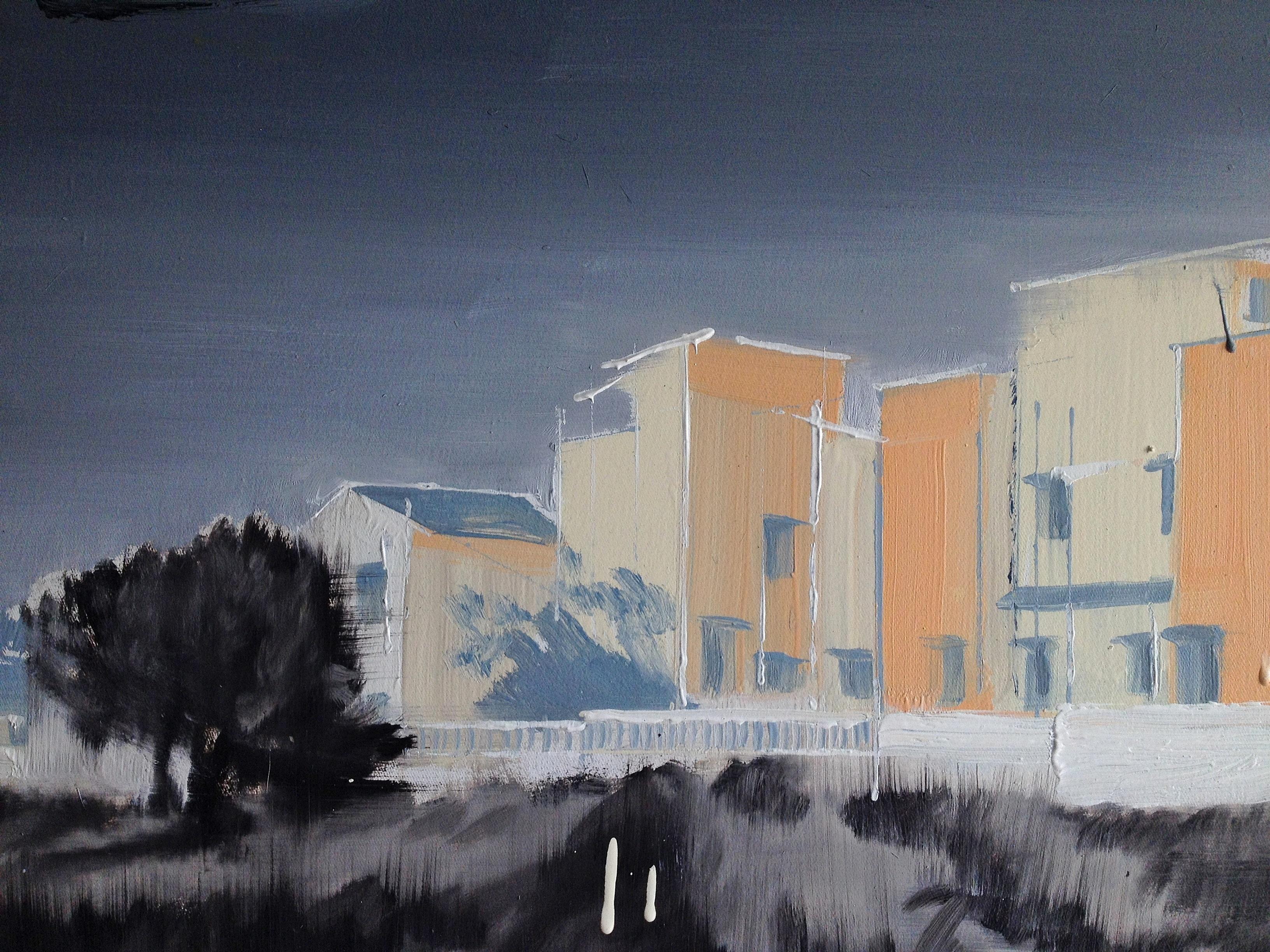 Memory Has No Idea About Geography ...- Expressive Contemporary Painting For Sale 1