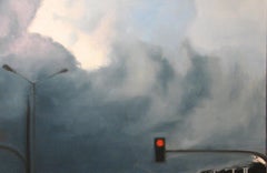 Nice Clouds, Dad - Expressive Contemporary Figurative Oil Painting, Realism