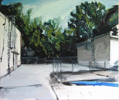 The Crush - Ausdrucksstarkes Contemporary Figurative Ölgemälde, Nature Landscape
