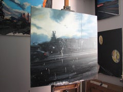 Ce qui est stable, qui est variable... - Peinture expressive Contemporary, Rain (pluie)