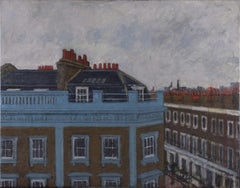 Vintage Robert Buhler, 'Alderney Street, Pimlico' London oil painting