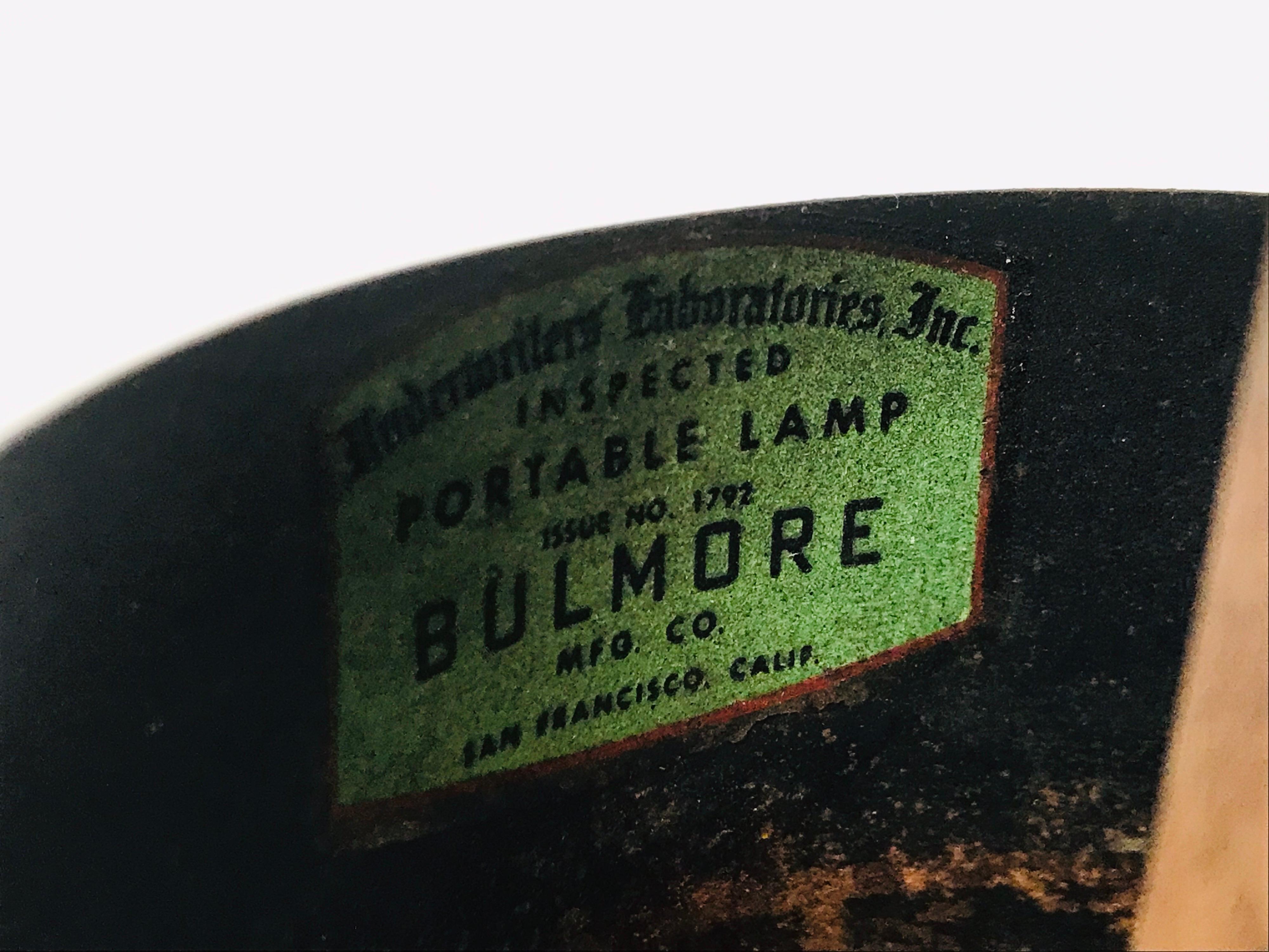 Metalwork Robert Bulmore Iron Lamp, 1950's California Design For Sale