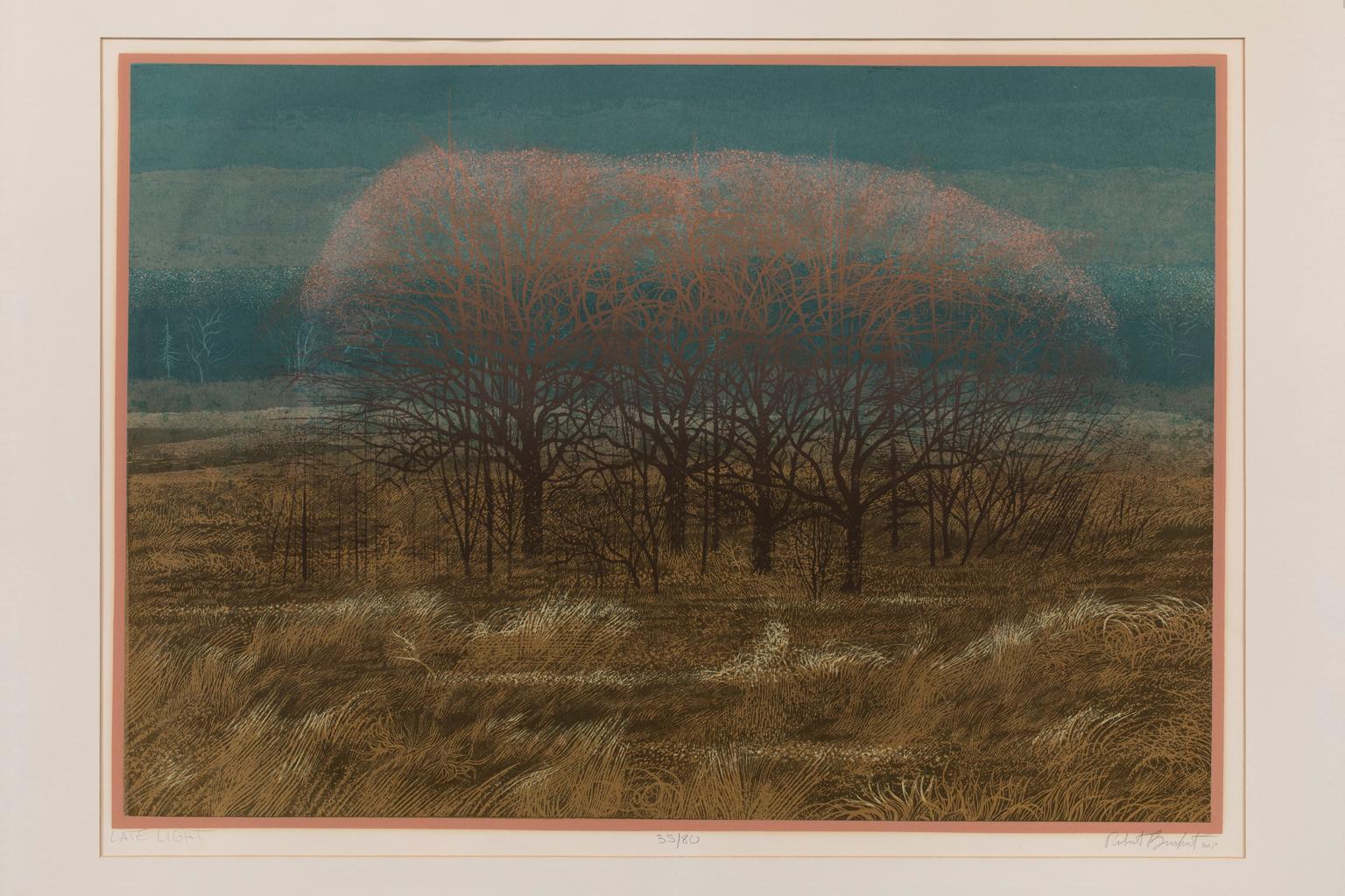 Robert Burkert Lithograph Landscape 