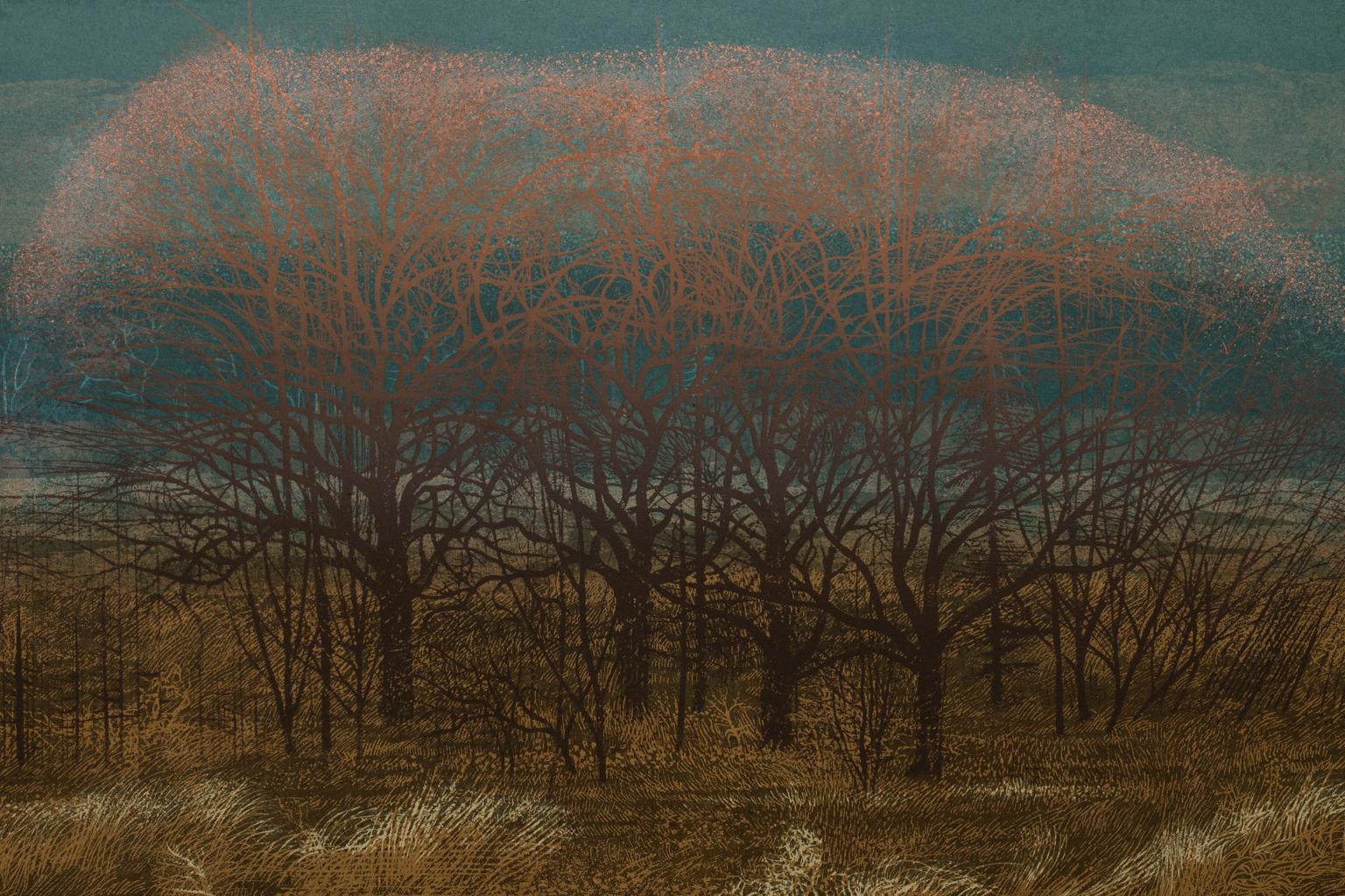 Robert Burkert Lithograph Landscape 