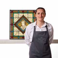 Robert Burns Antique Stained Glass Window