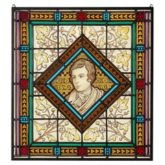 Vetrata antica di Robert Burns