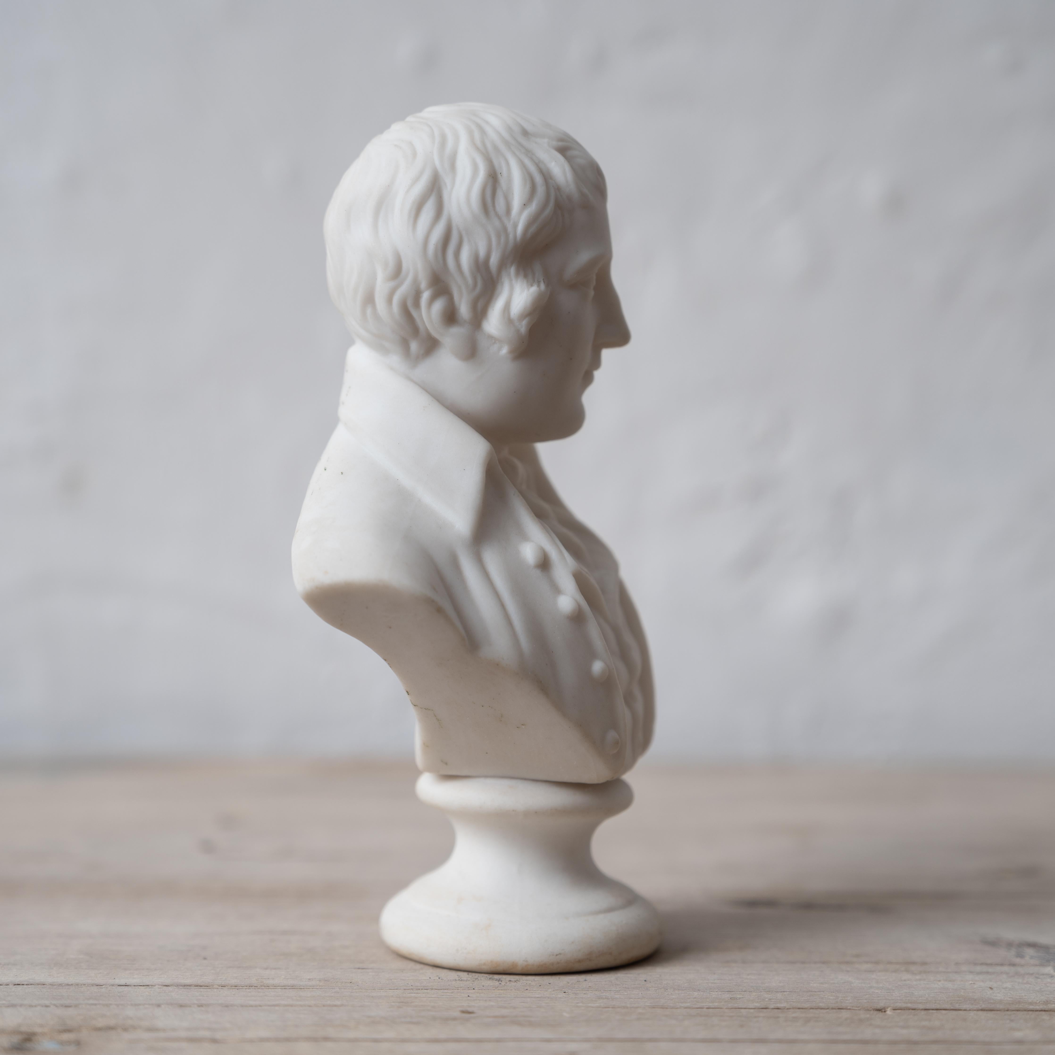 Robert Burns Parian Bust, 19th Century For Sale 2