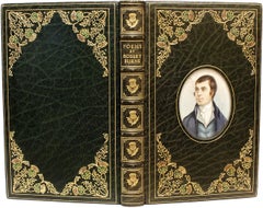 Robert Burns, Poems, in a Fine Cosway Style Binding, by a Noted 19th C Artist