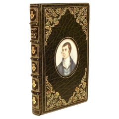 Robert Burns, Poems, in a Fine Cosway Style Binding, by a Noted 19th C Artist