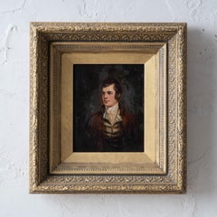 Robert Burns Portrait, Reverse Glass Painting, c.1830