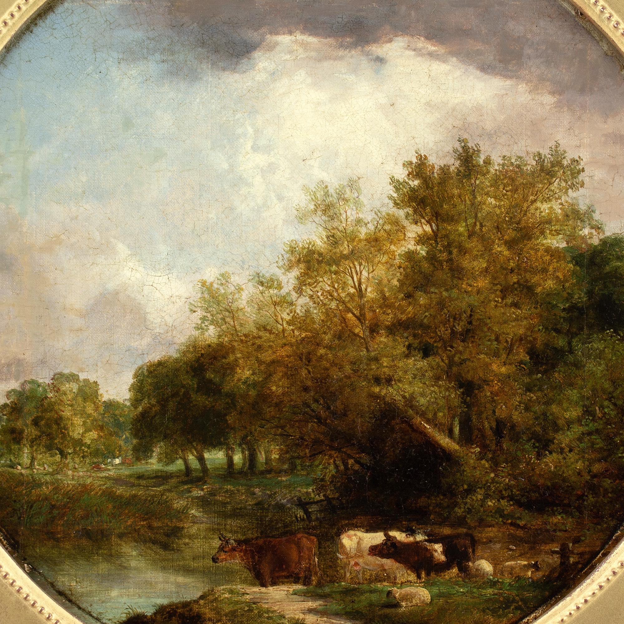 Robert Burrows (Cerchio), Paesaggio fluviale con bestiame 6