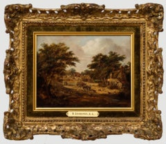 Robert Burrows R.A. (1810-1883) - Mid 19th Century Oil, Summer In The Village