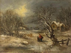 Winter Walk Robert Burrows (1810-93) - Suffolk Artist - Royal Academy