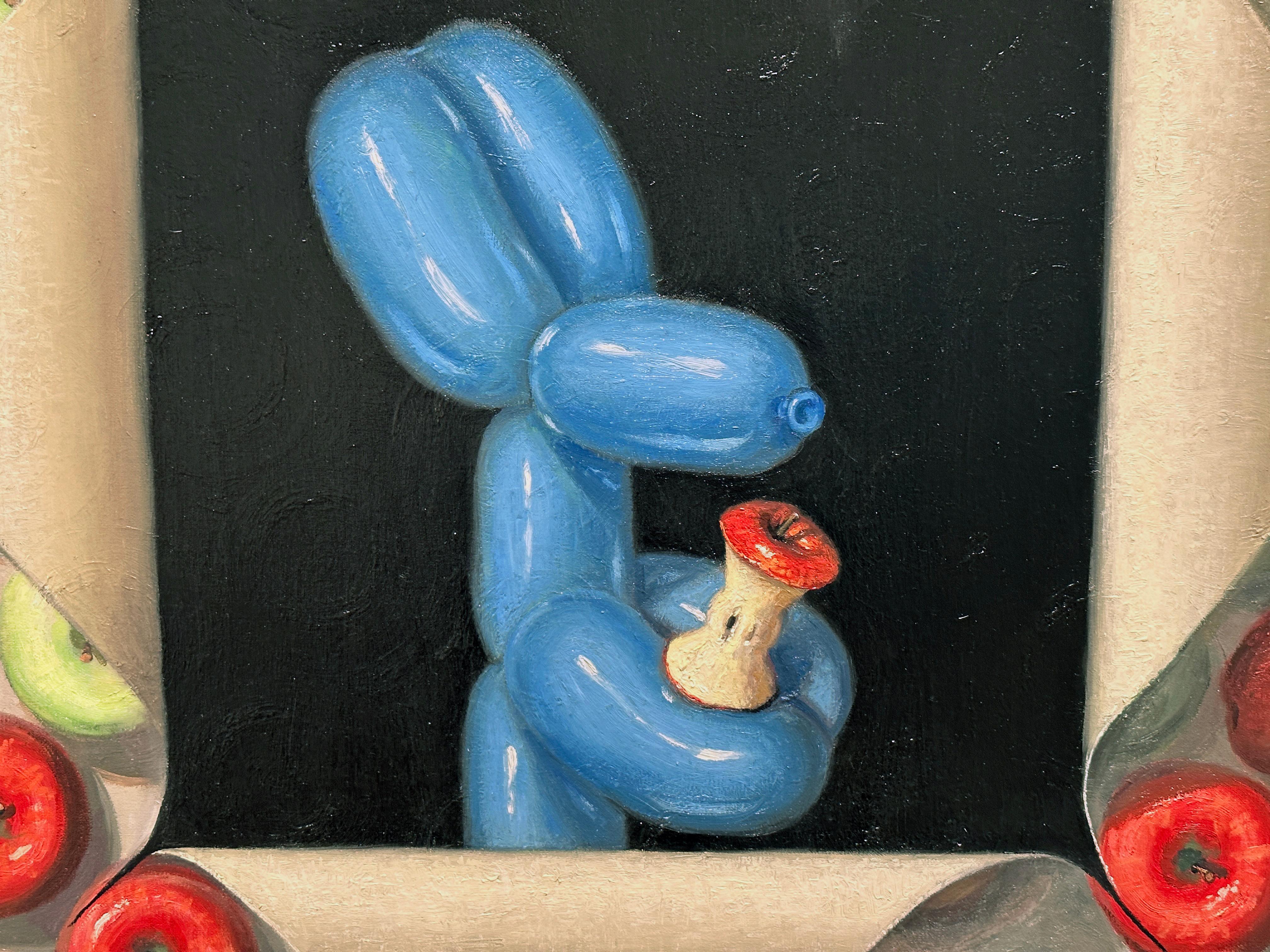 A TASTE FOR ART – zeitgenössisches Stillleben / Humor Pop Art / Trompe l'oeil (Beige), Still-Life Painting, von Robert C. Jackson