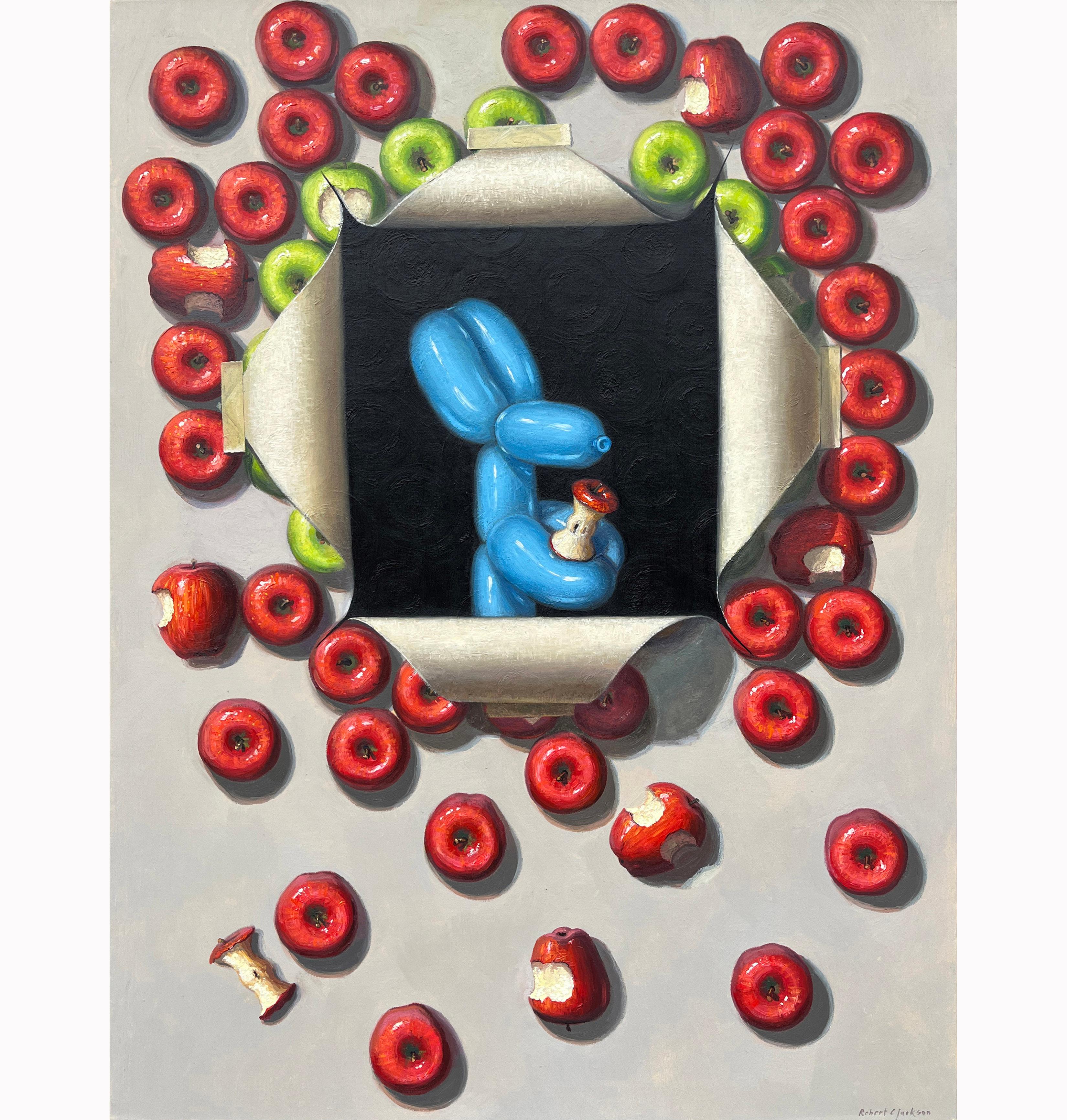 Robert C. Jackson Still-Life Painting – A TASTE FOR ART – zeitgenössisches Stillleben / Humor Pop Art / Trompe l'oeil