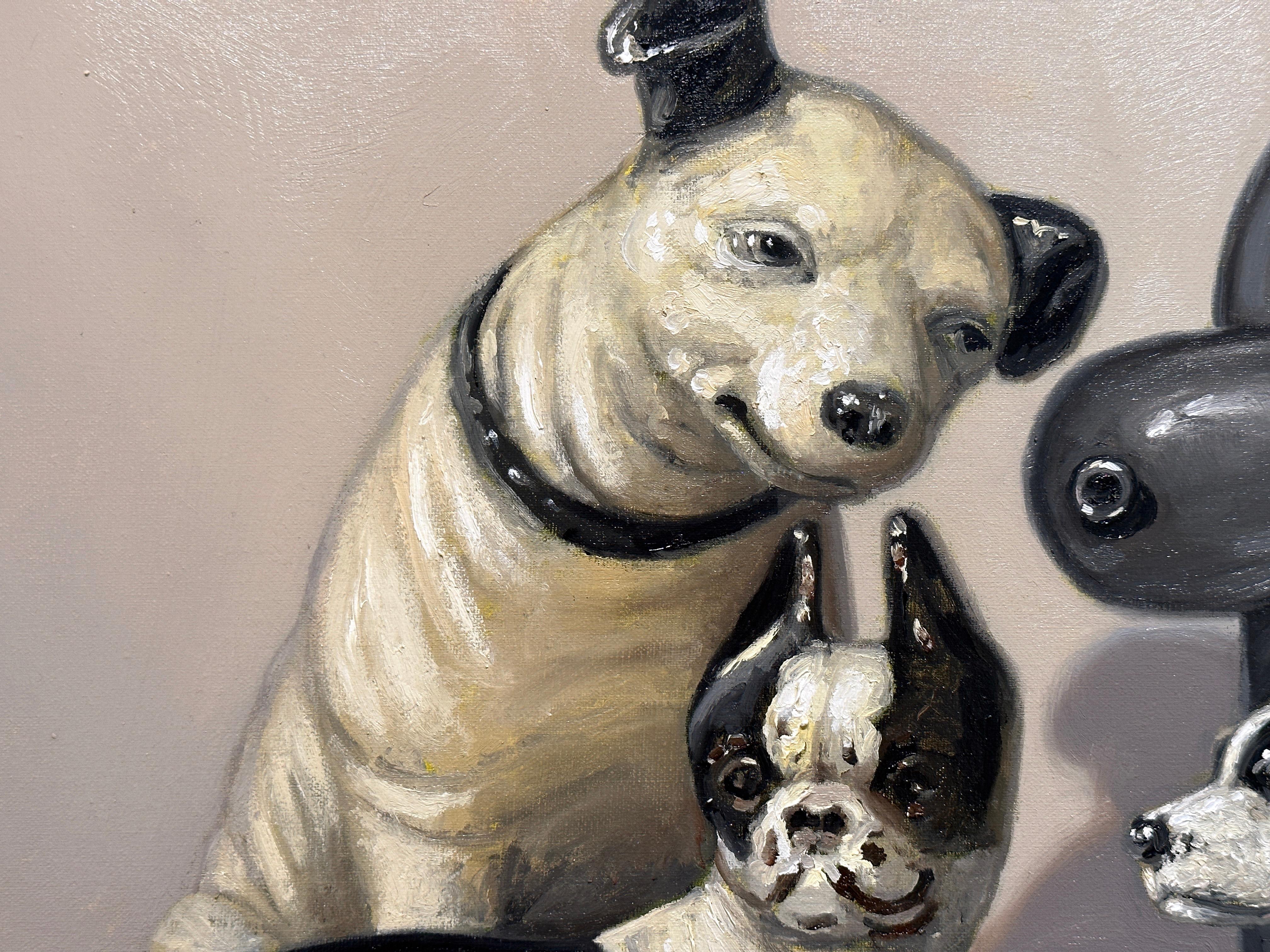 IT'S ALL BLACK AND WHITE - Zeitgenössischer Realismus / Hunde / Pop Art 3
