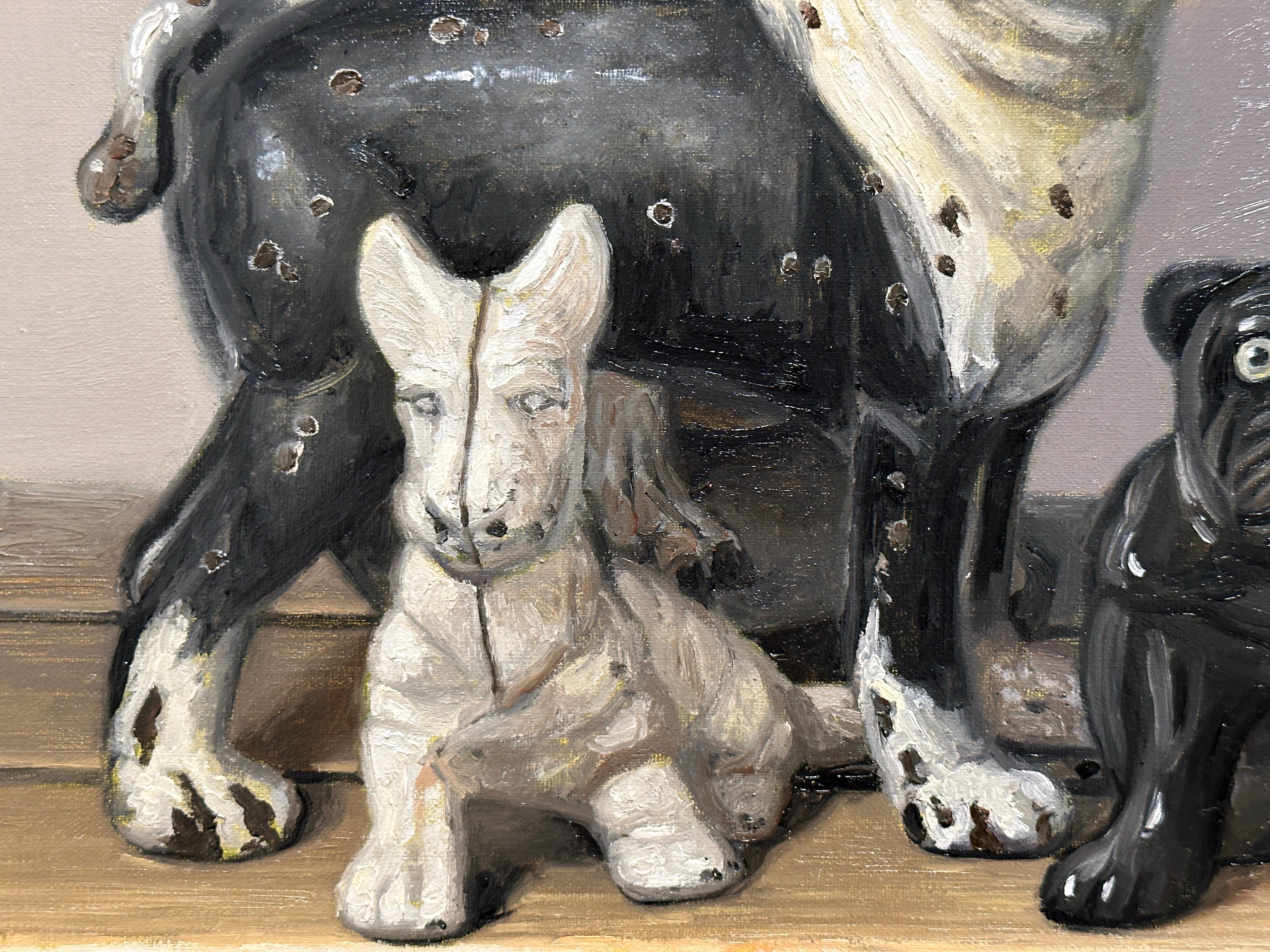 IT'S ALL BLACK AND WHITE - Zeitgenössischer Realismus / Hunde / Pop Art 4