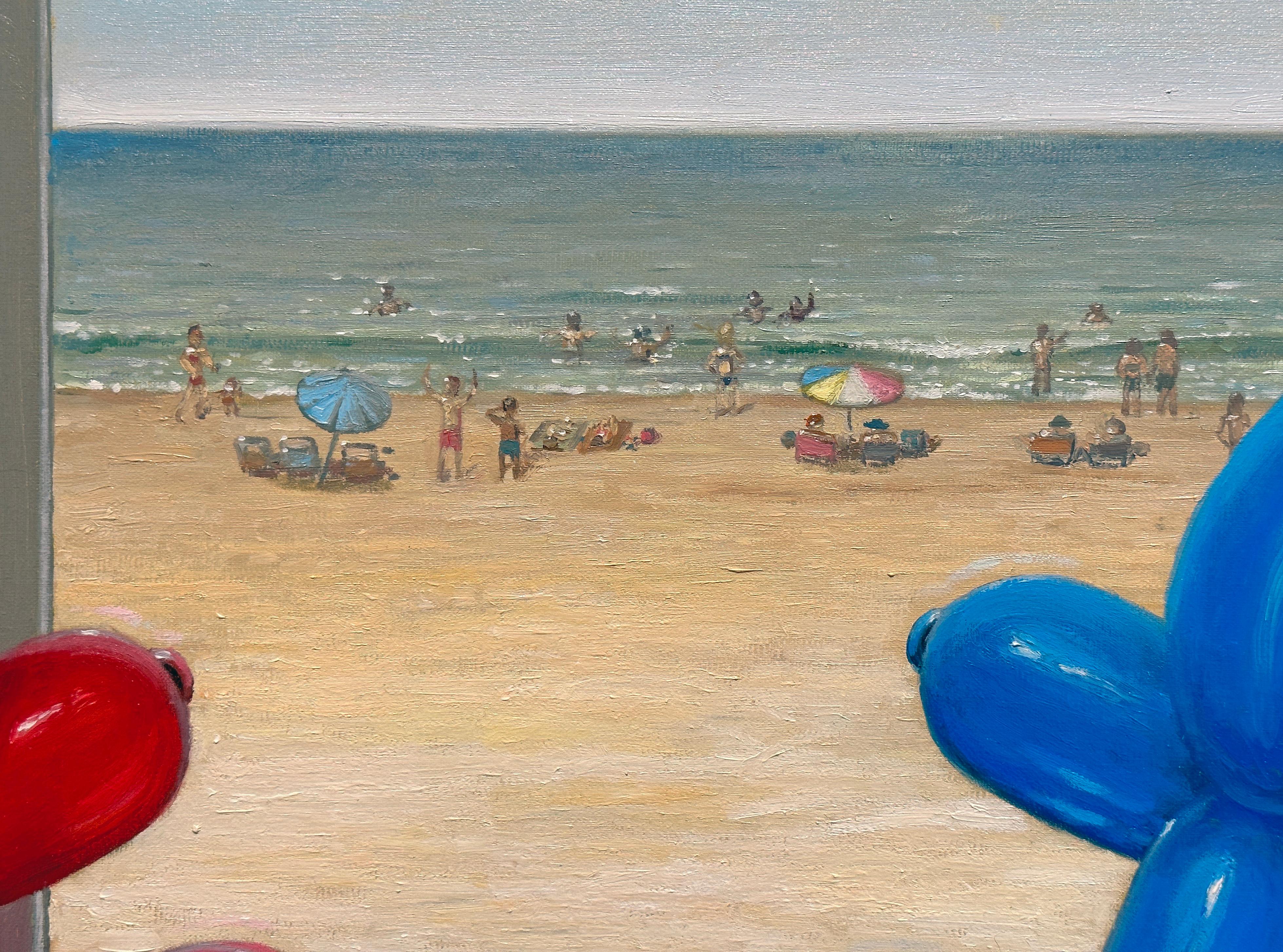 LONGING - Bodegón contemporáneo / Pop Art / Perros globo beben en vacaciones 2