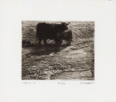 "COWS - 3" Etching