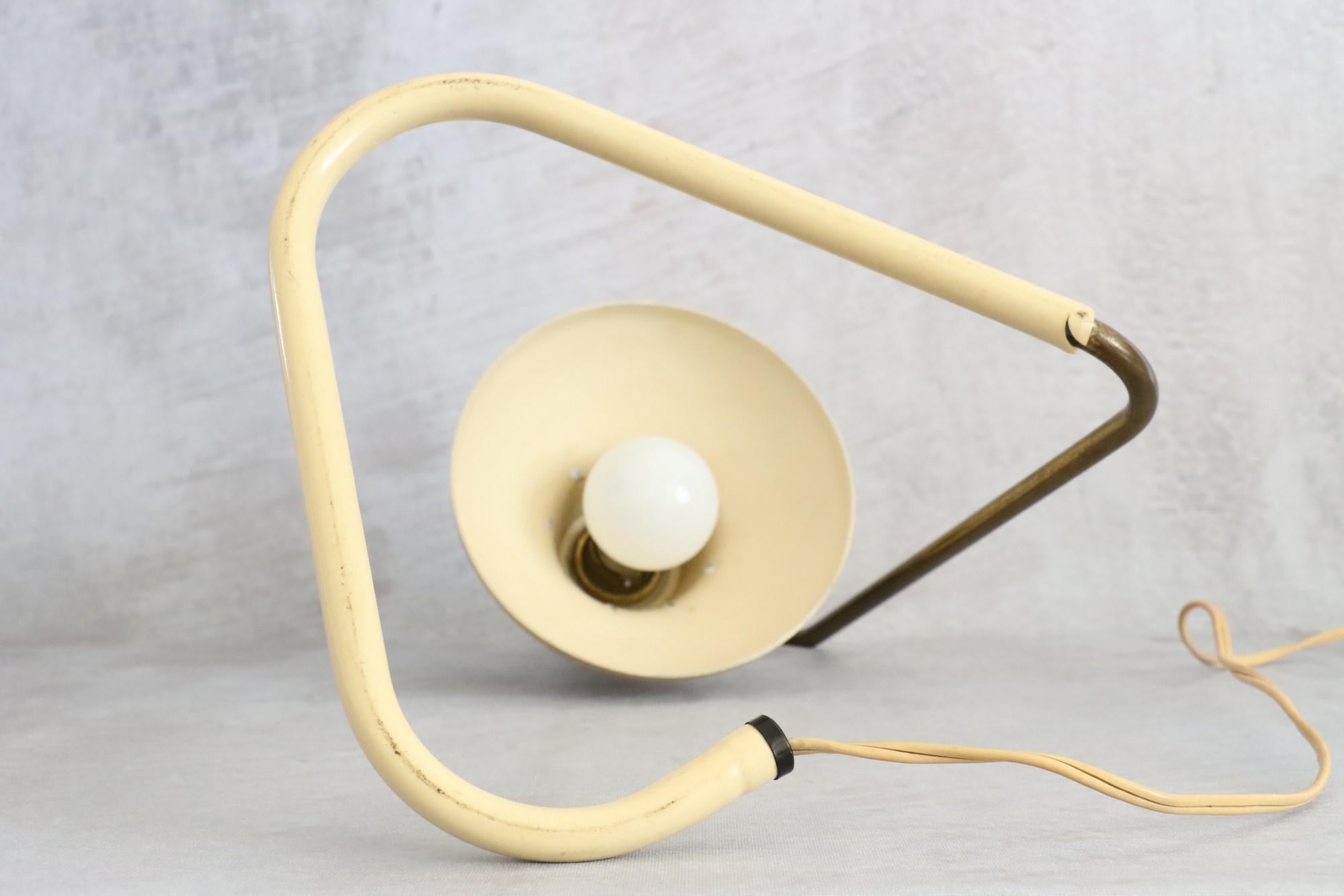 Robert Caillat Mid-Century Modern French Table Lamp 1950 Era Biny Guariche 6