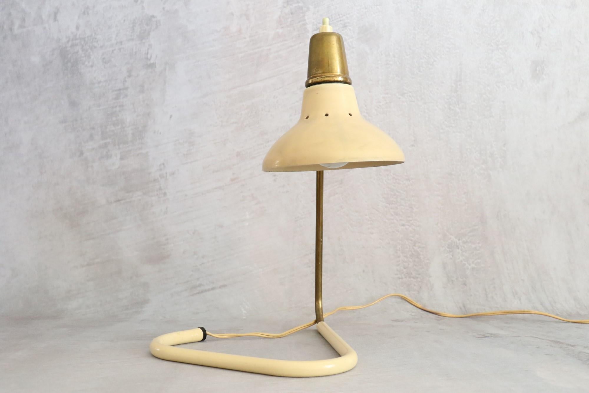 Robert Caillat Mid-Century Modern French Table Lamp 1950 Era Biny Guariche 7