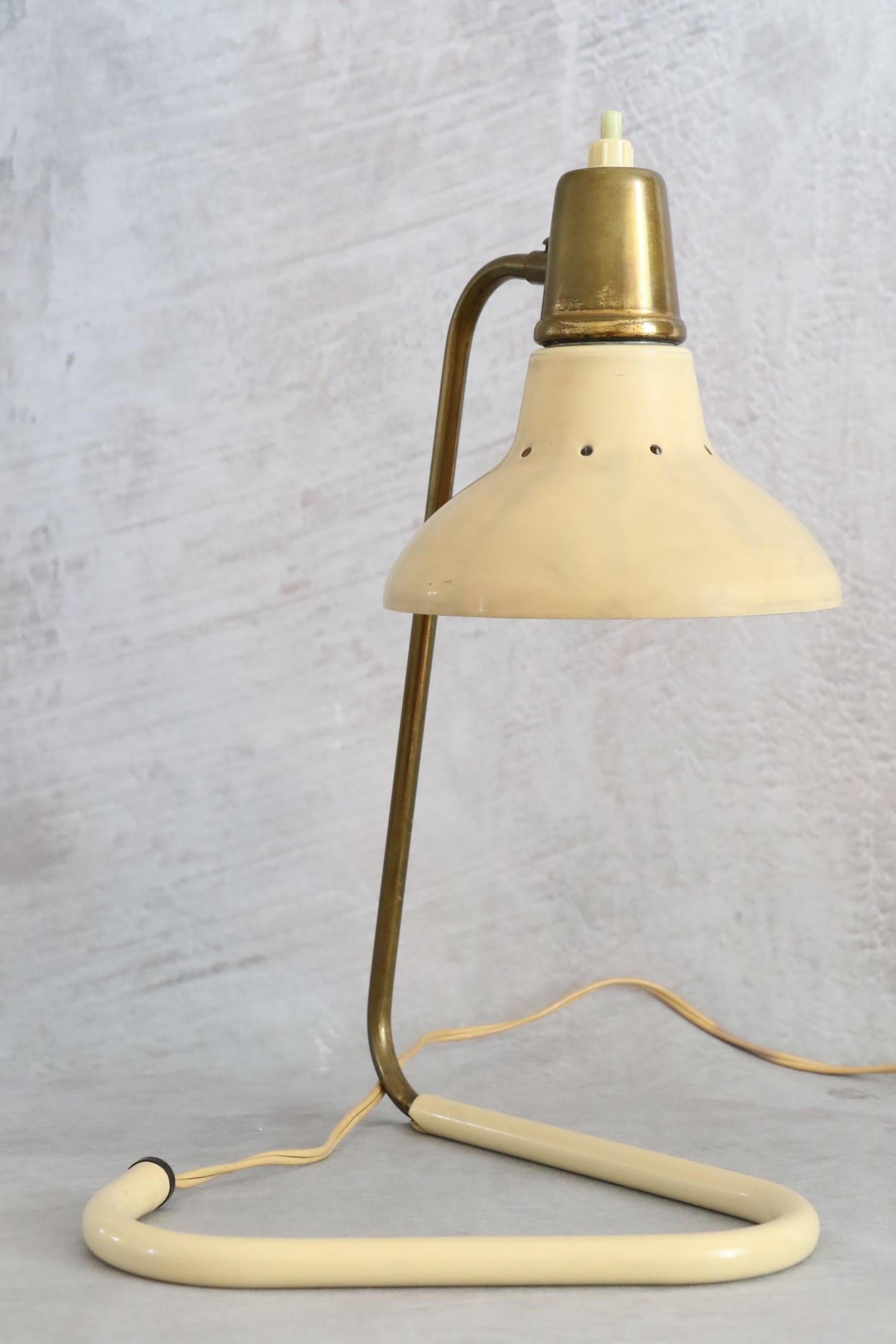 Robert Caillat Mid-Century Modern French Table Lamp 1950 Era Biny Guariche 9