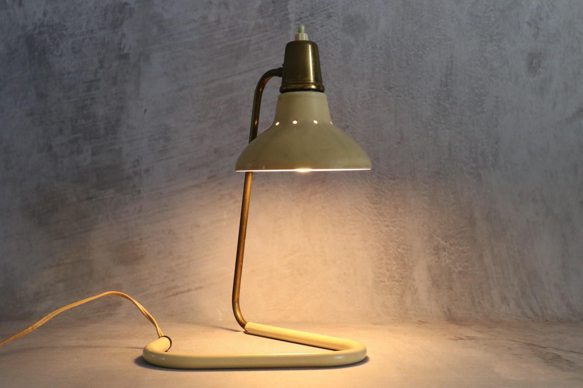 Robert Caillat Mid-Century Modern French Table Lamp 1950 Era Biny Guariche 10