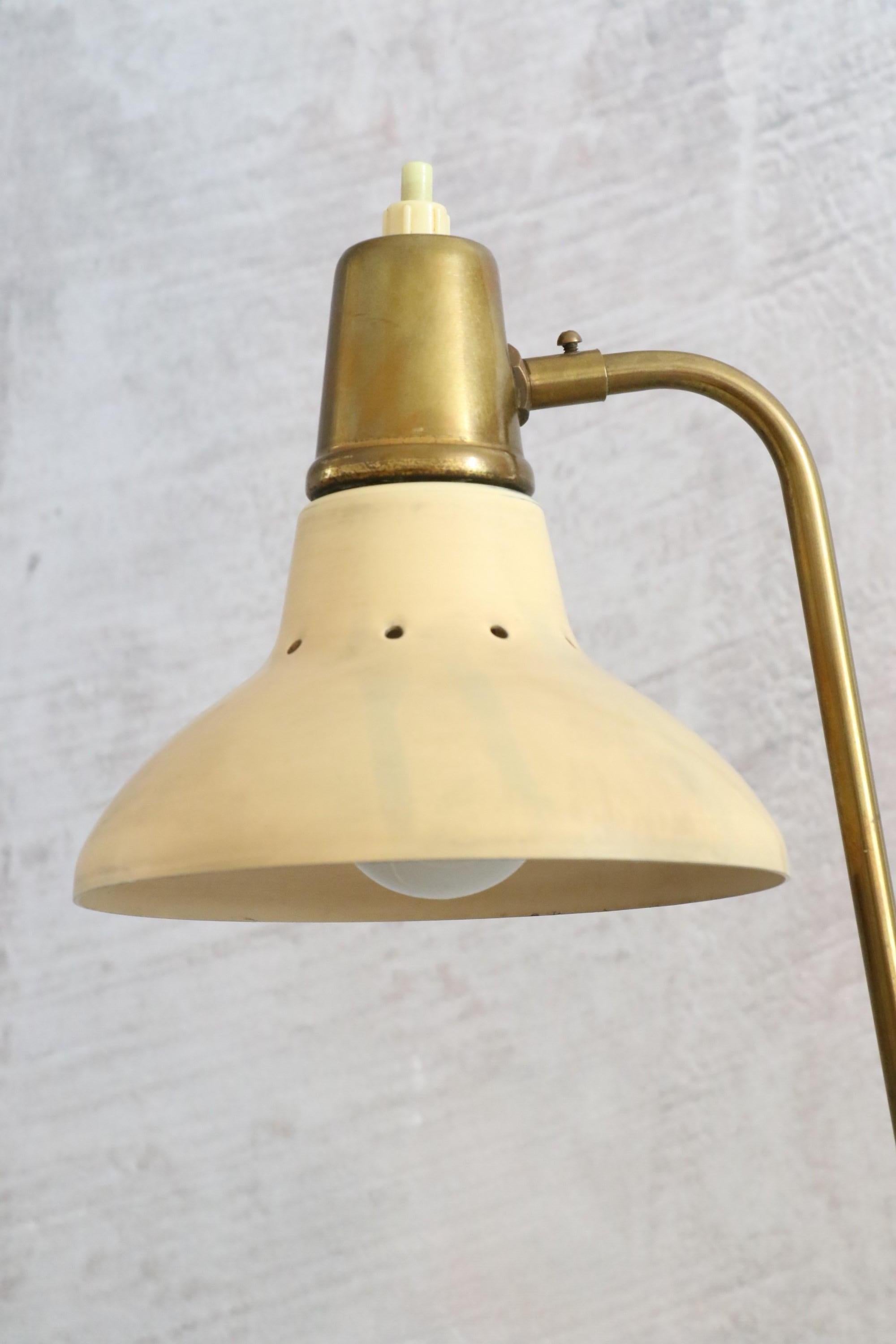 Robert Caillat Mid-Century Modern French Table Lamp 1950 Era Biny Guariche 4