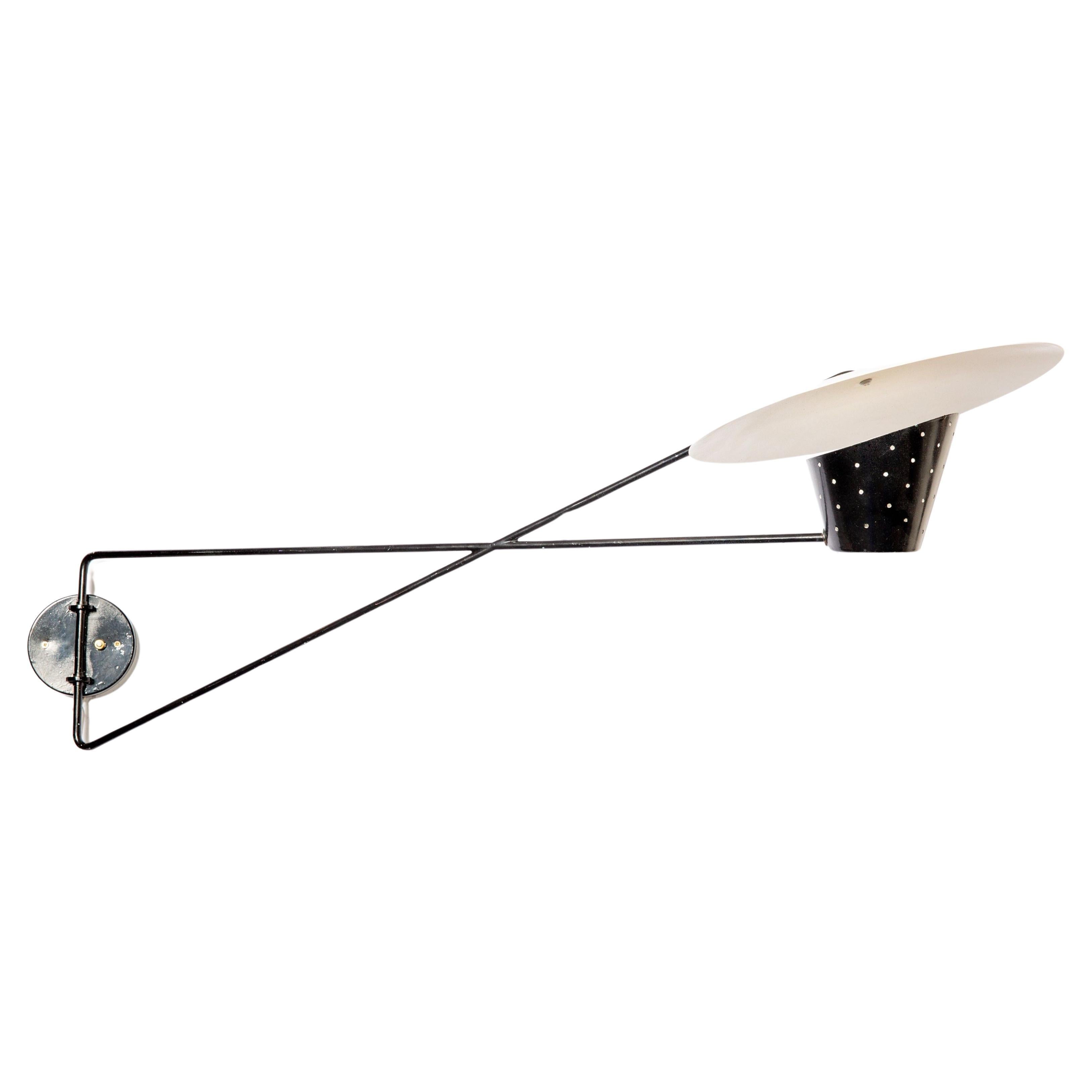 Robert Caillat, wall lamp potence, Caillat ed., 1950 For Sale