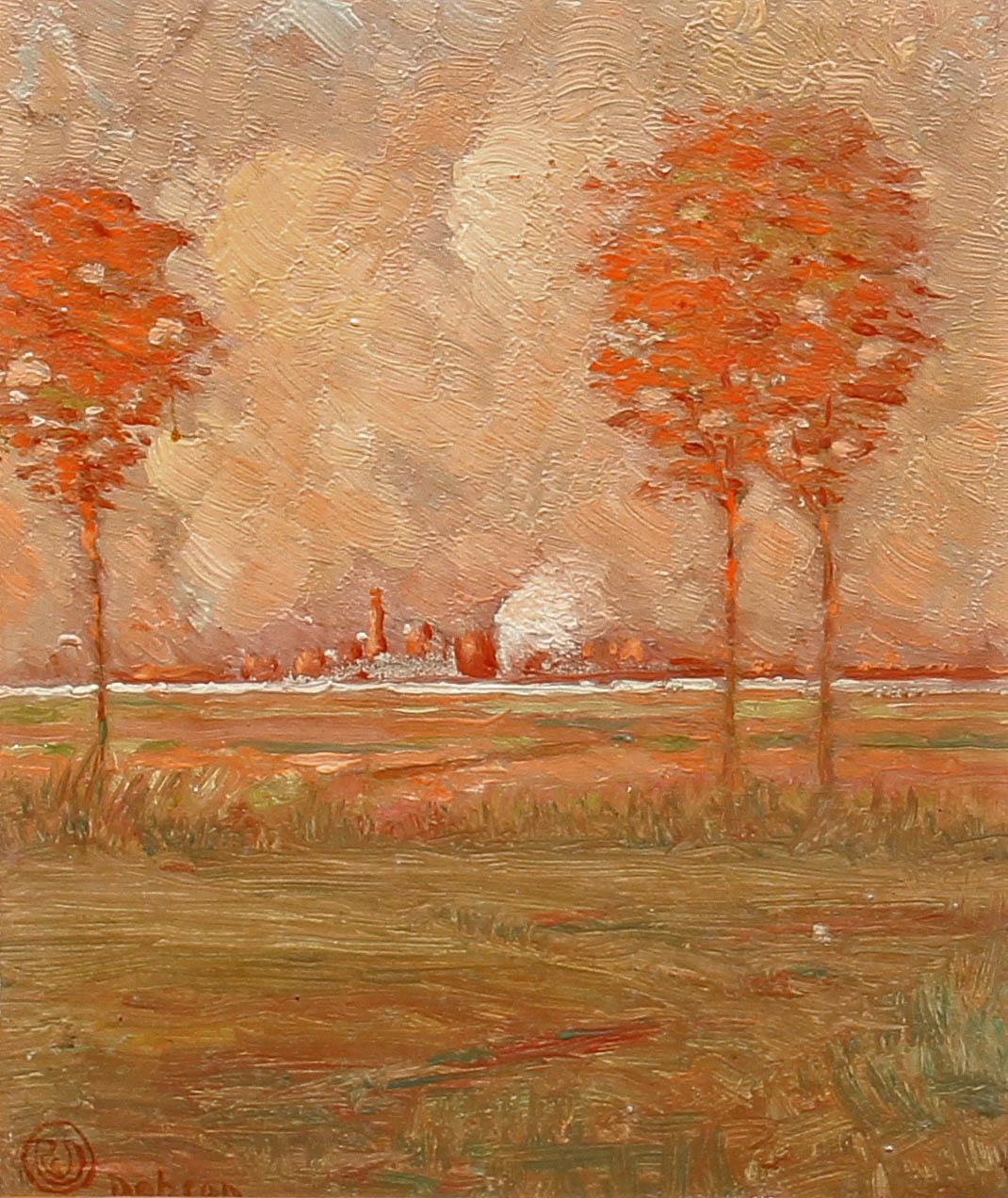 Peinture de paysage tonaliste de Robert Cairns Dobson, États-Unis