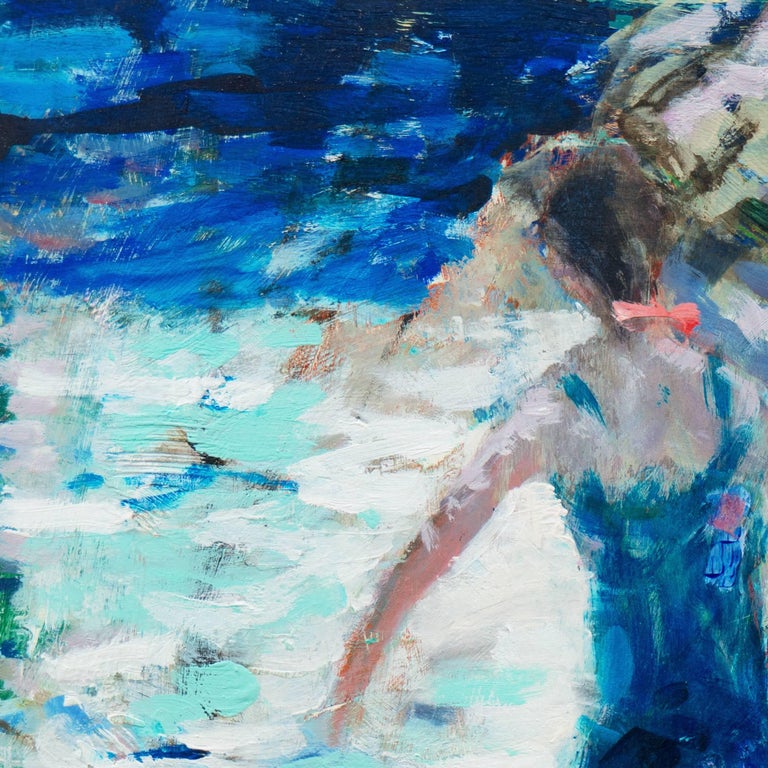 'Bathing at Carmel', California Post-Impressionist, Stanford, Big Sur, Monterey For Sale 3