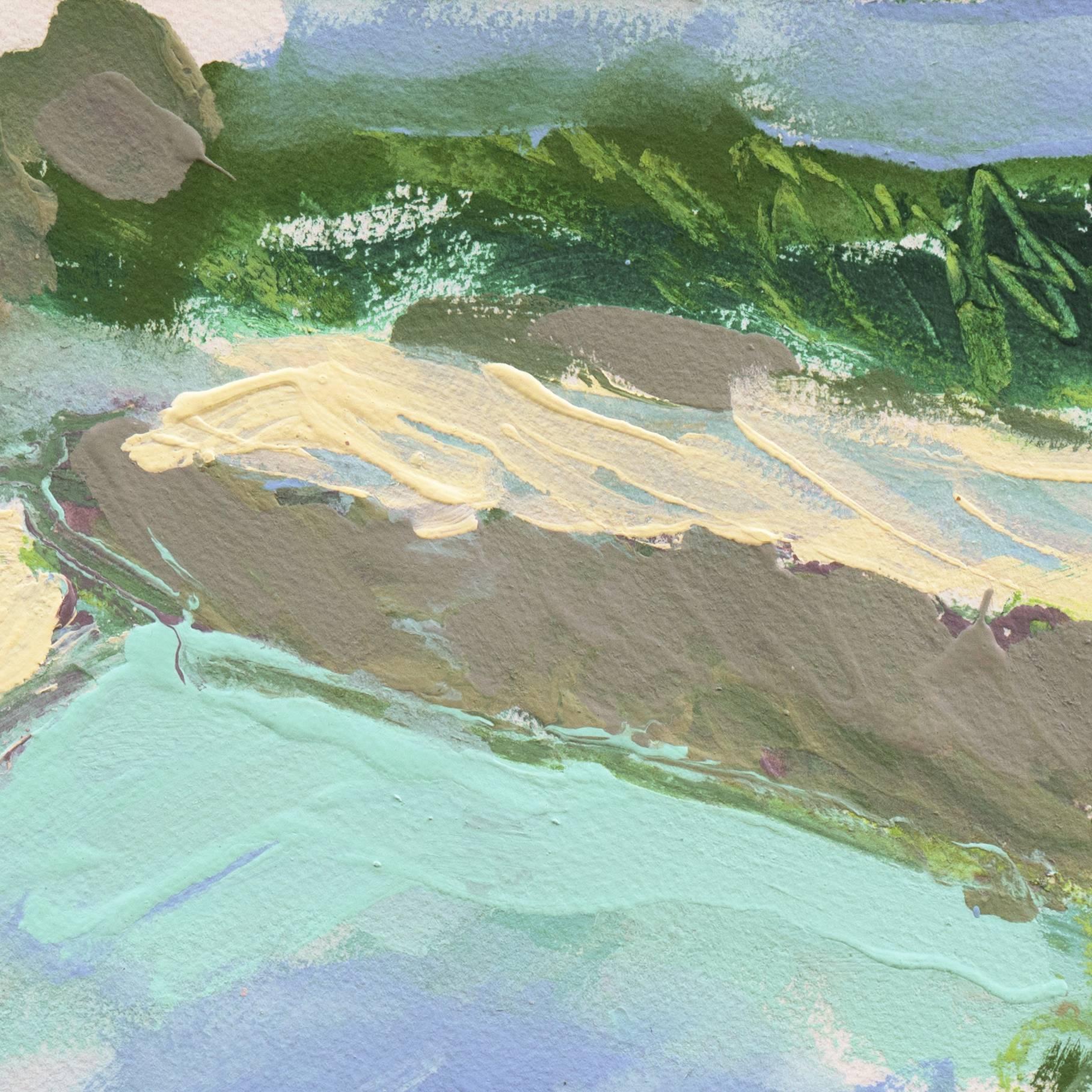 'Hidden Cove, Carmel', Expressionist California Coastal Landscape Oil, Monterey 1