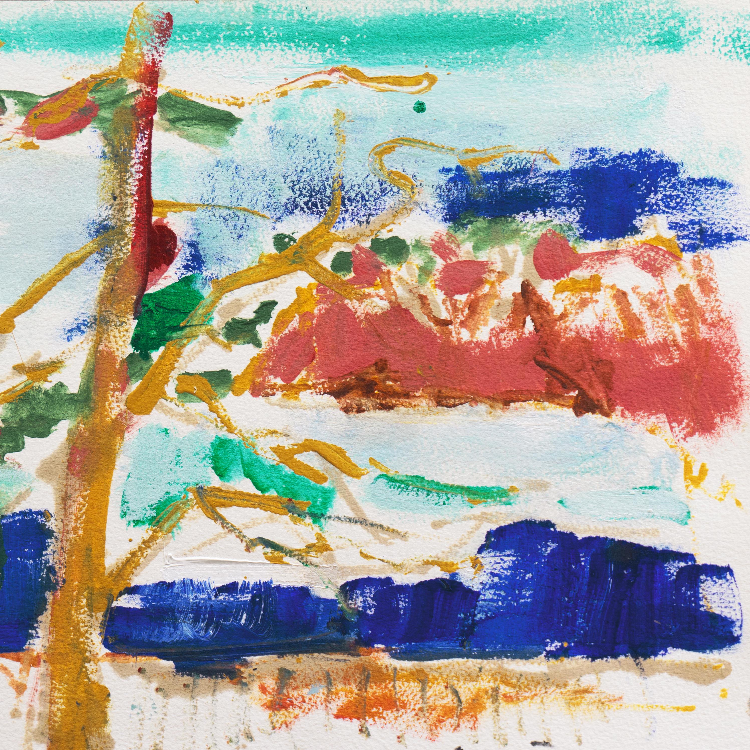 „Eucalyptus Beach, Monterey“, Kalifornien-expressionistisches Ölgemälde, Stanford, Carmel (Expressionismus), Painting, von Robert Canete