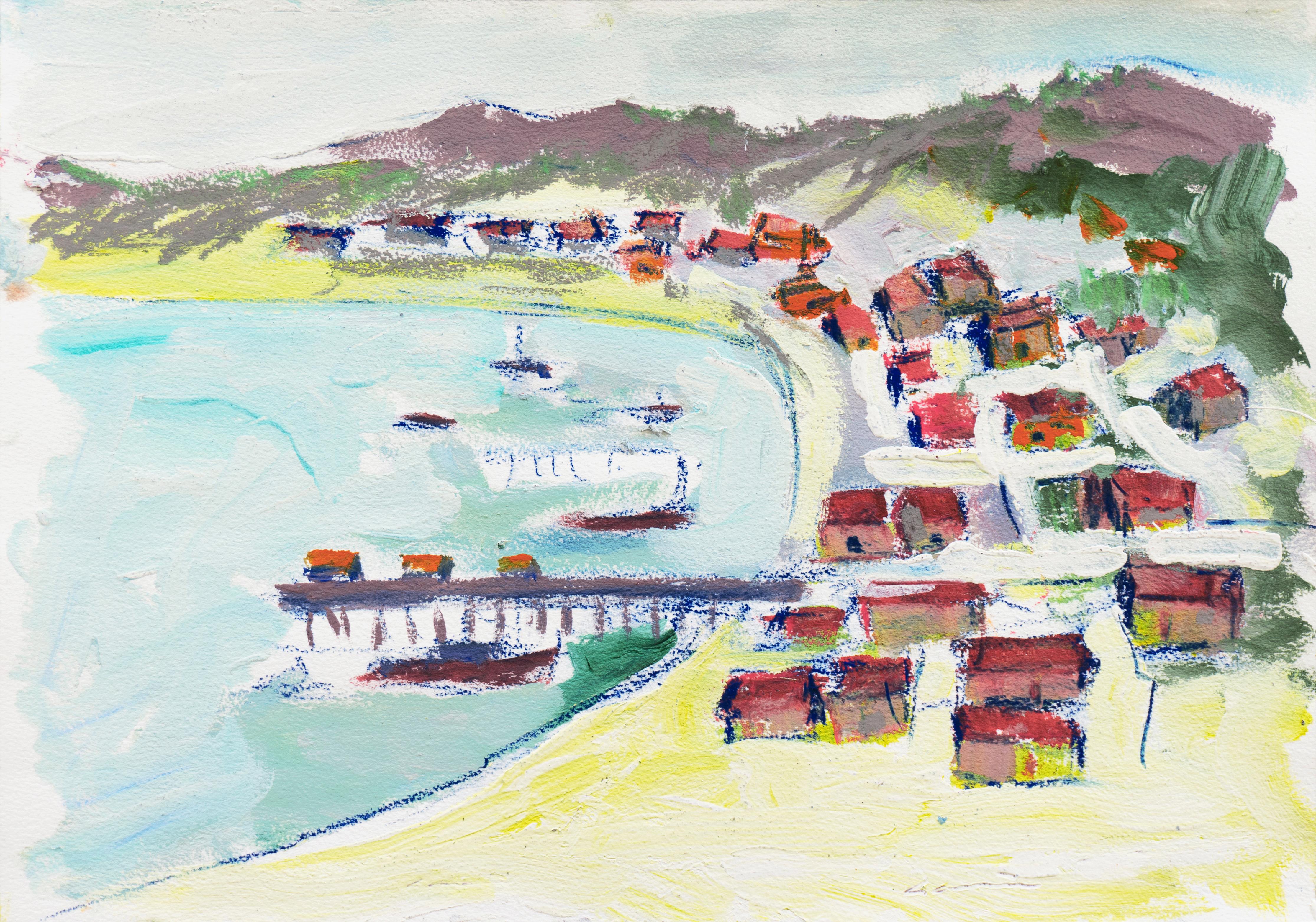 „Fishermen's Shacks, Old Monterey“, California Expressionist, Stanford, Carmel