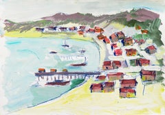 „Fishermen's Shacks, Old Monterey“, California Expressionist, Stanford, Carmel